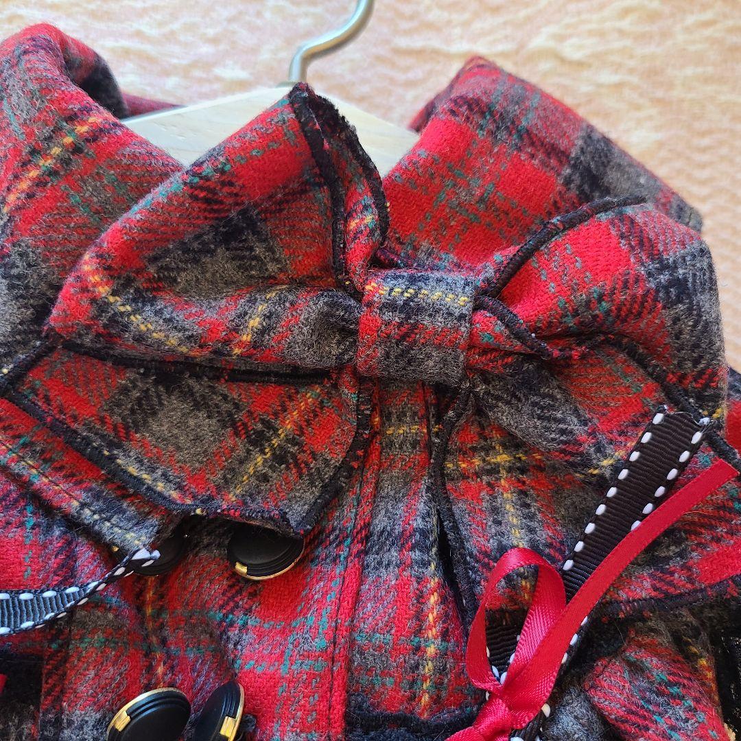 犬服 プルジャム イングランドウールタータンチェック コート