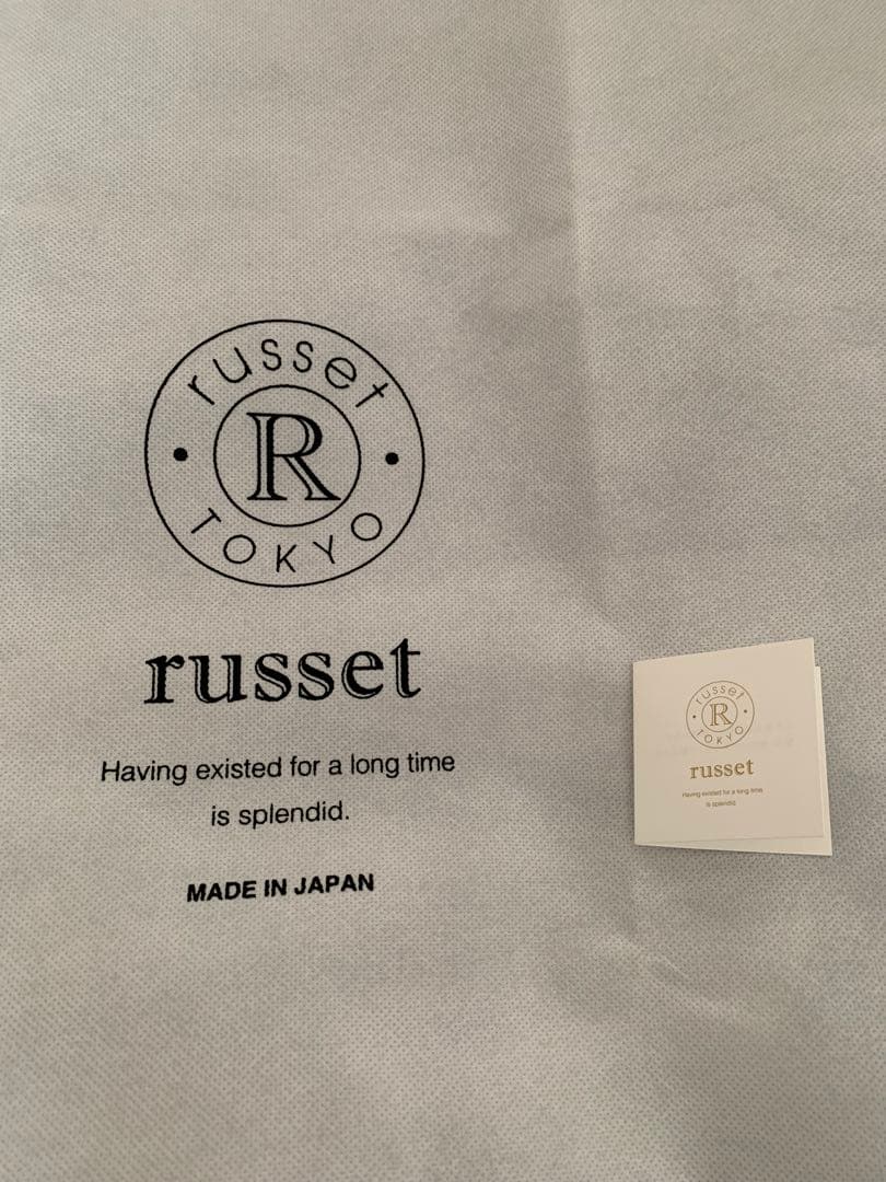 russet レザー2WAYショルダーバッグ アイボリー