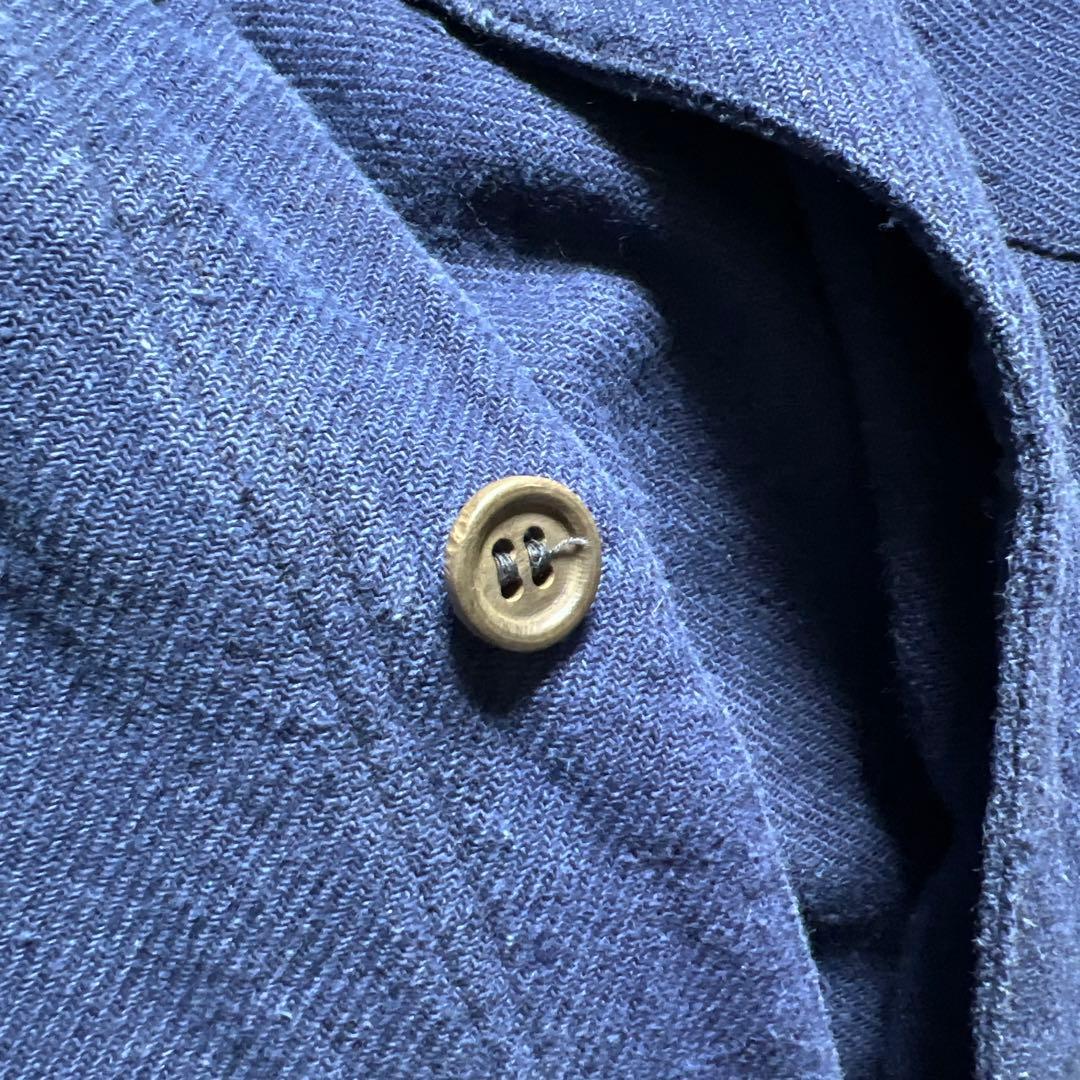 【希少】30s フレンチヴィンテージ インディゴ コットンリネン ジャケット