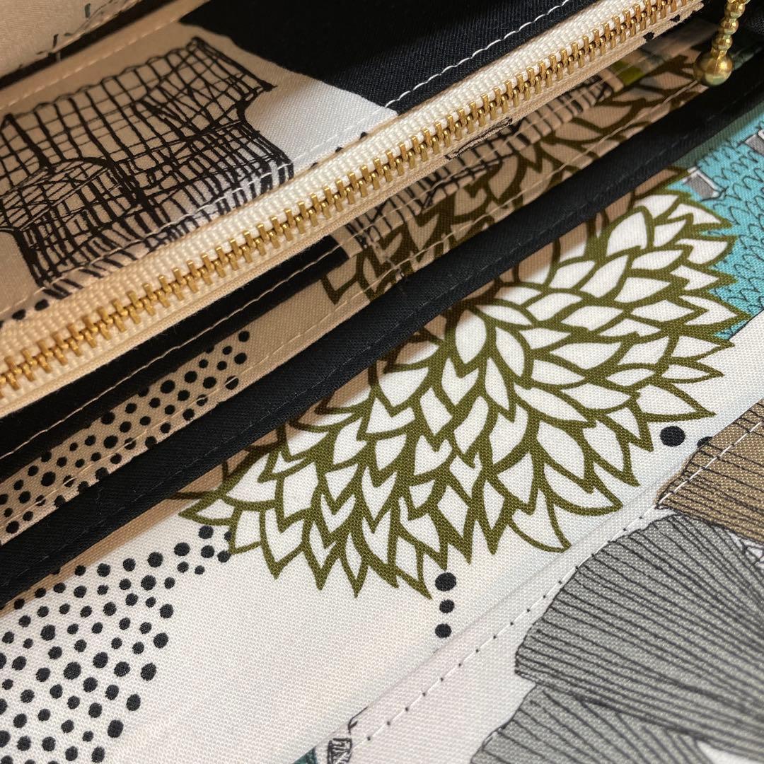 ゆめ　長財布　やりくり財布　ハンドメイド　廃盤レア生地
