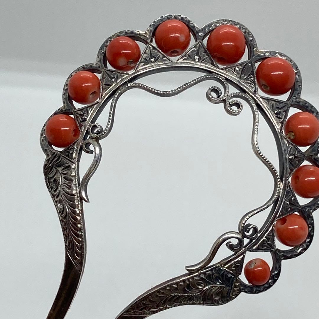 公式 ストアファッション - アンティーク 赤珊瑚 Silva オープンワーク