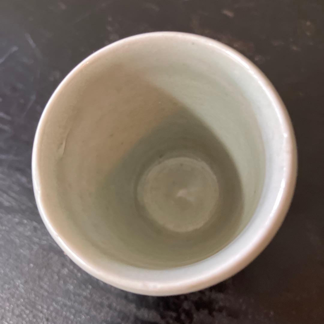 李朝面取筒盃　酒器　白磁　秦秀雄　浅川伯教　韓国アンティーク　朝鮮骨董　徳利
