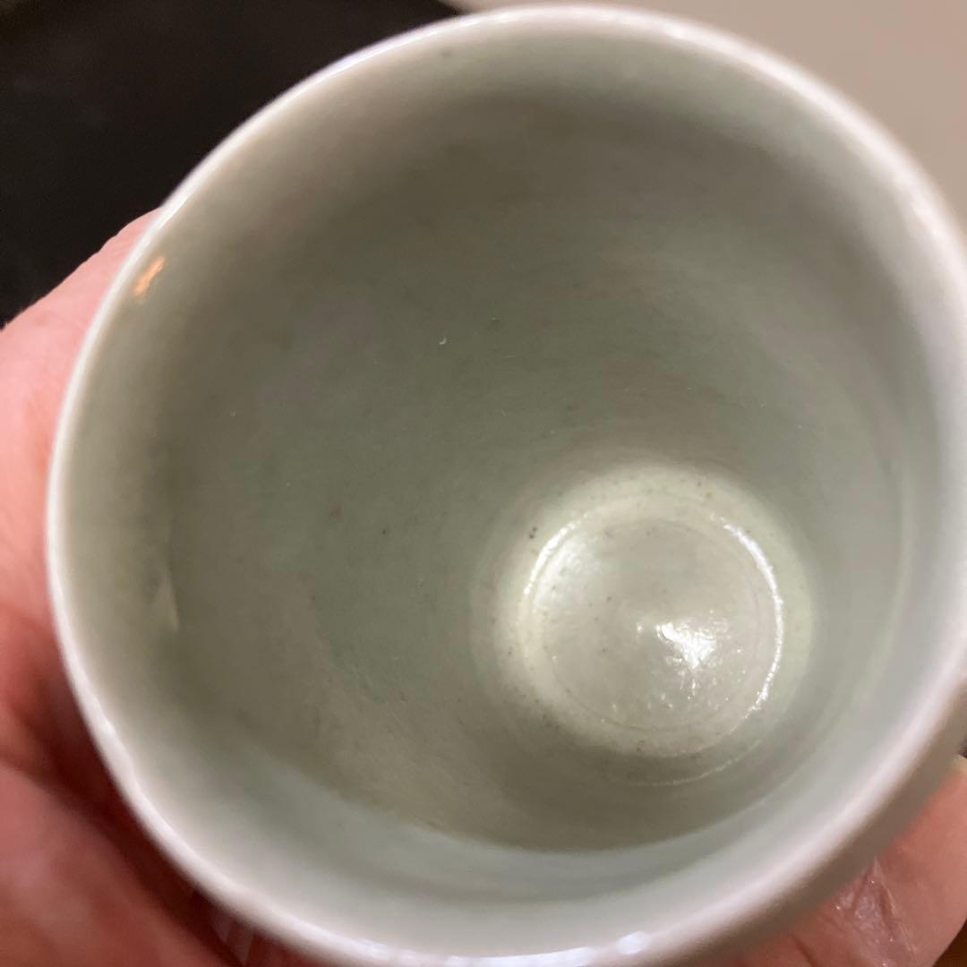 李朝面取筒盃　酒器　白磁　秦秀雄　浅川伯教　韓国アンティーク　朝鮮骨董　徳利