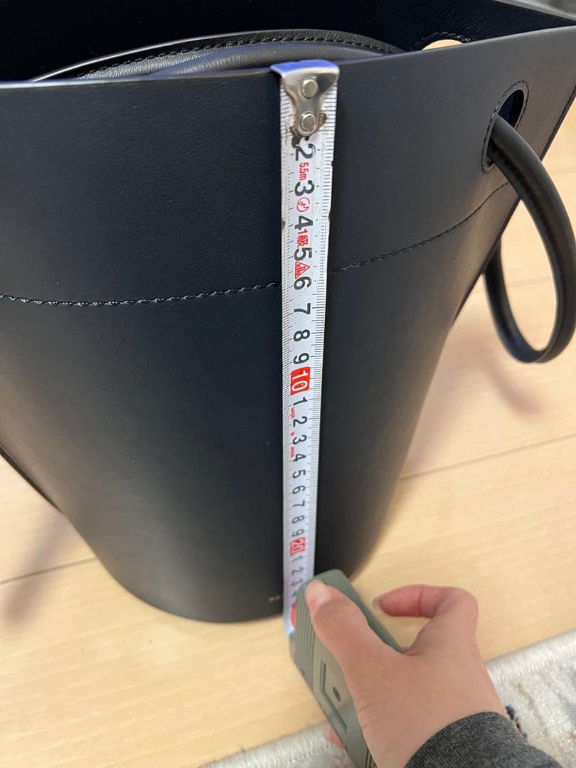 新品未使用★ORSETTO CORDA バケットバッグ　ネイビー×ブラック