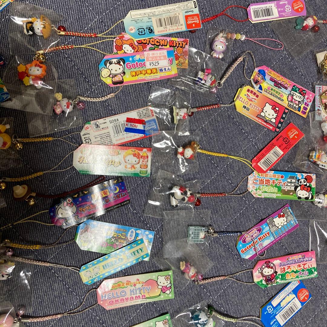 専用　　 ハローキティ ストラップ 37個　チャーム19 個　キーホルダー3個