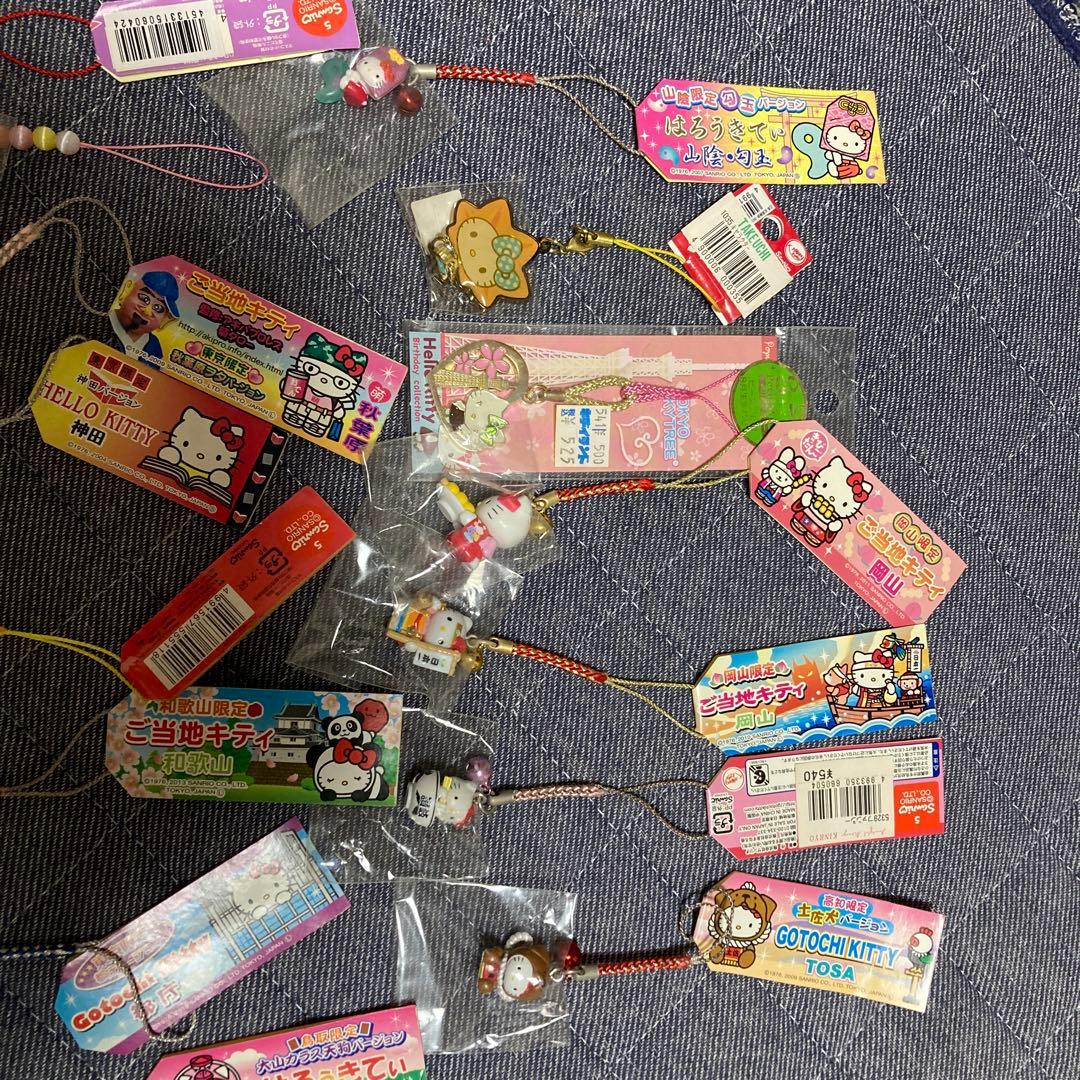 専用　　 ハローキティ ストラップ 37個　チャーム19 個　キーホルダー3個