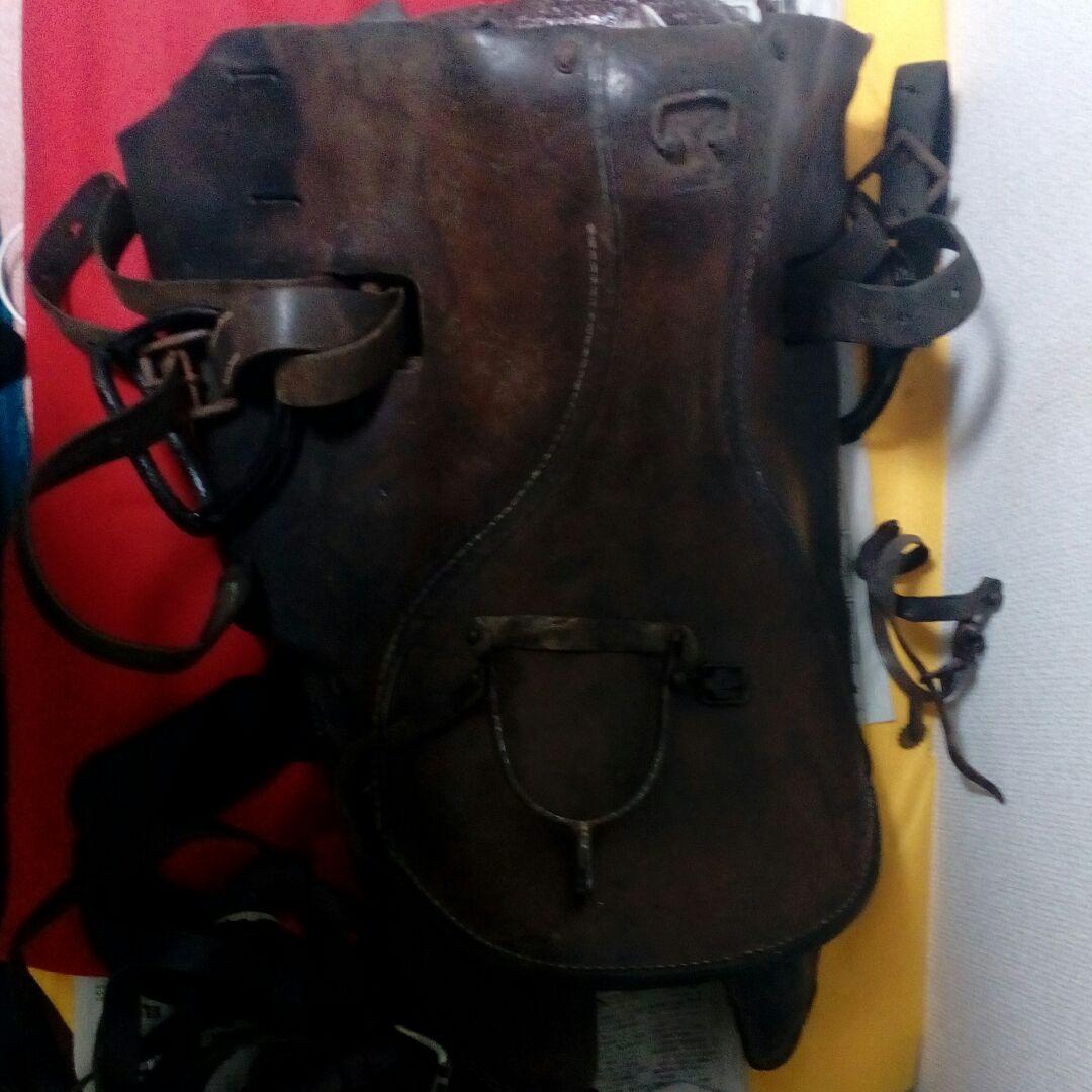 旧日本陸軍将校軍馬用鞍戦前後時代レザーアンティーク63センチ馬具当時