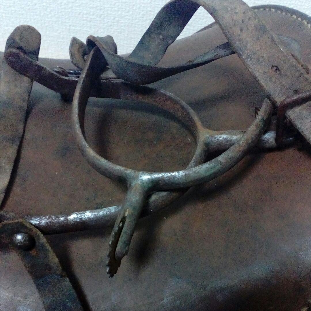 旧日本陸軍将校軍馬用鞍戦前後時代レザーアンティーク63センチ馬具当時