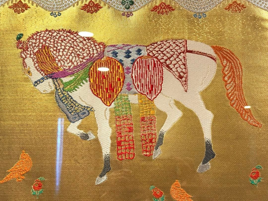 BA01 富山最高峰 蒔絵師 名工 中村尚濤済 作 漆蒔絵 衝立 桜獅子福鈴鯉