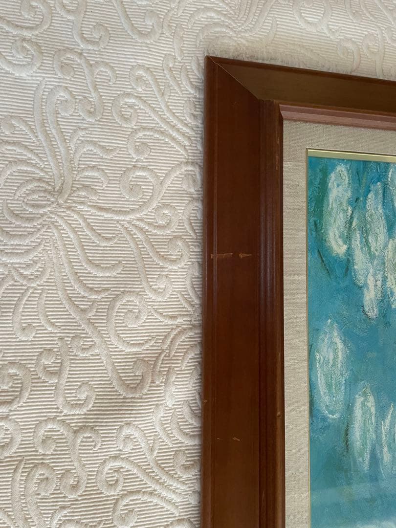 Claude Monet 睡蓮:61×68.5cm ／睡蓮クリーニングクロス付