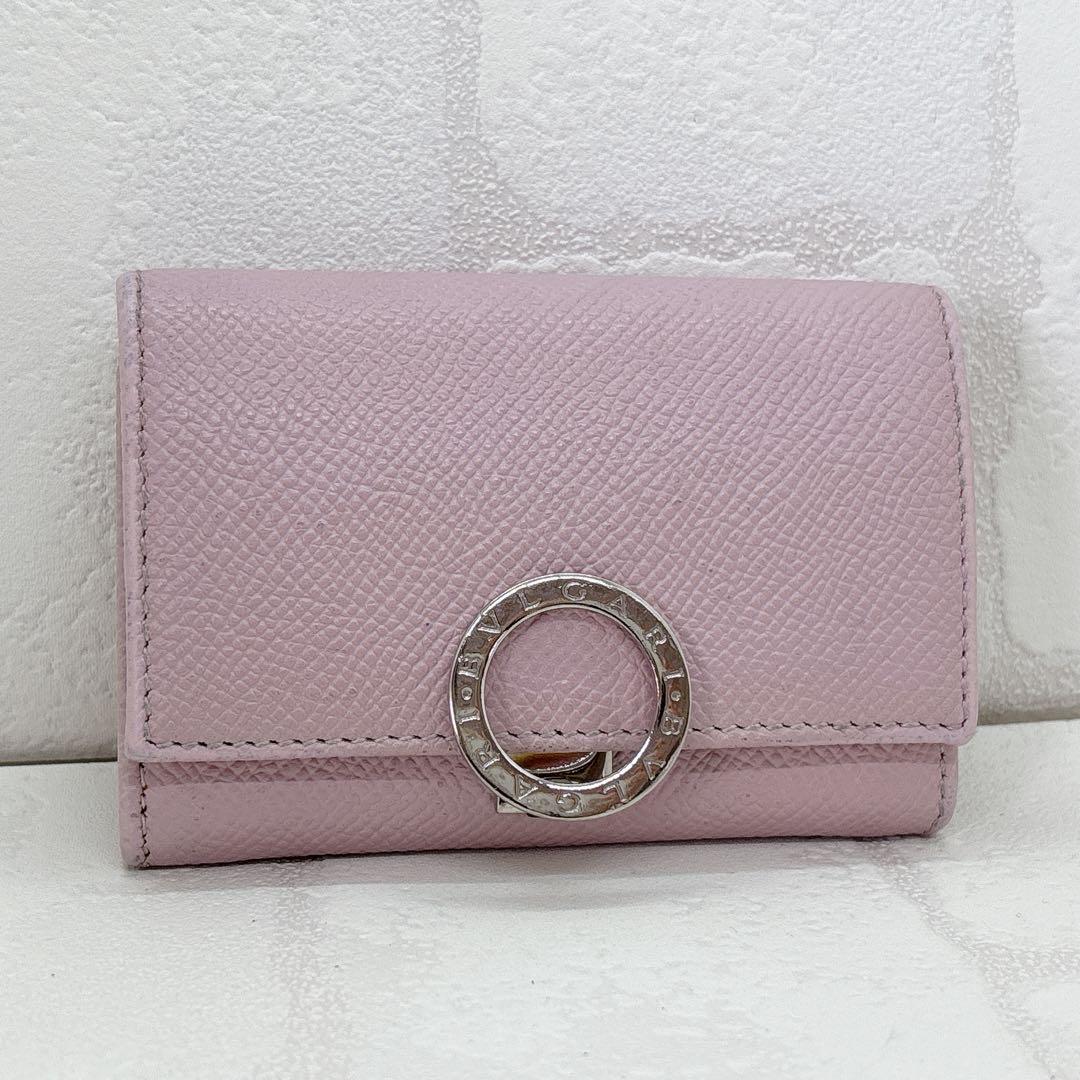美品✨BVLGARI ブルガリ ロゴクリップ ケース 小銭入れ ピンク