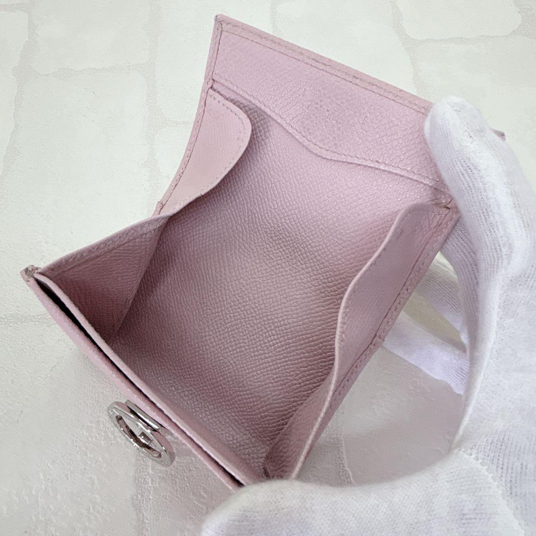 美品✨BVLGARI ブルガリ ロゴクリップ ケース 小銭入れ ピンク