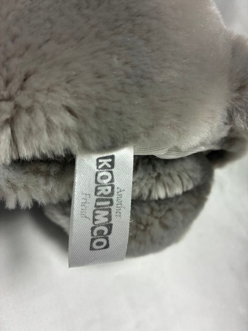 稀少　KORIMCO グレーの象のぬいぐるみ パペット　指人形　新品　ぞうさん