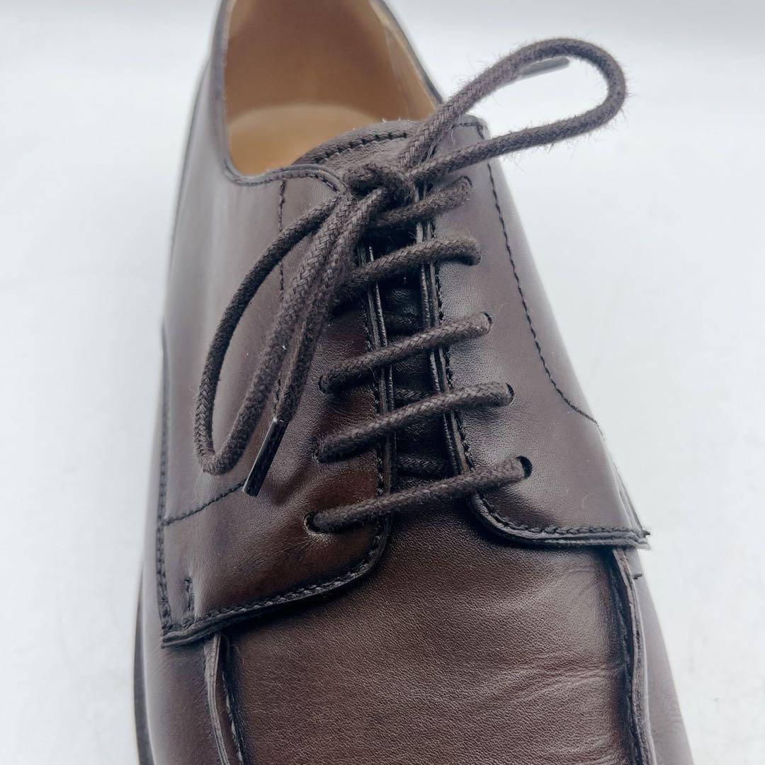 箱 シューツリー付✨バーウィック 4477 Uチップ ビブラム 6.5 ブラウン