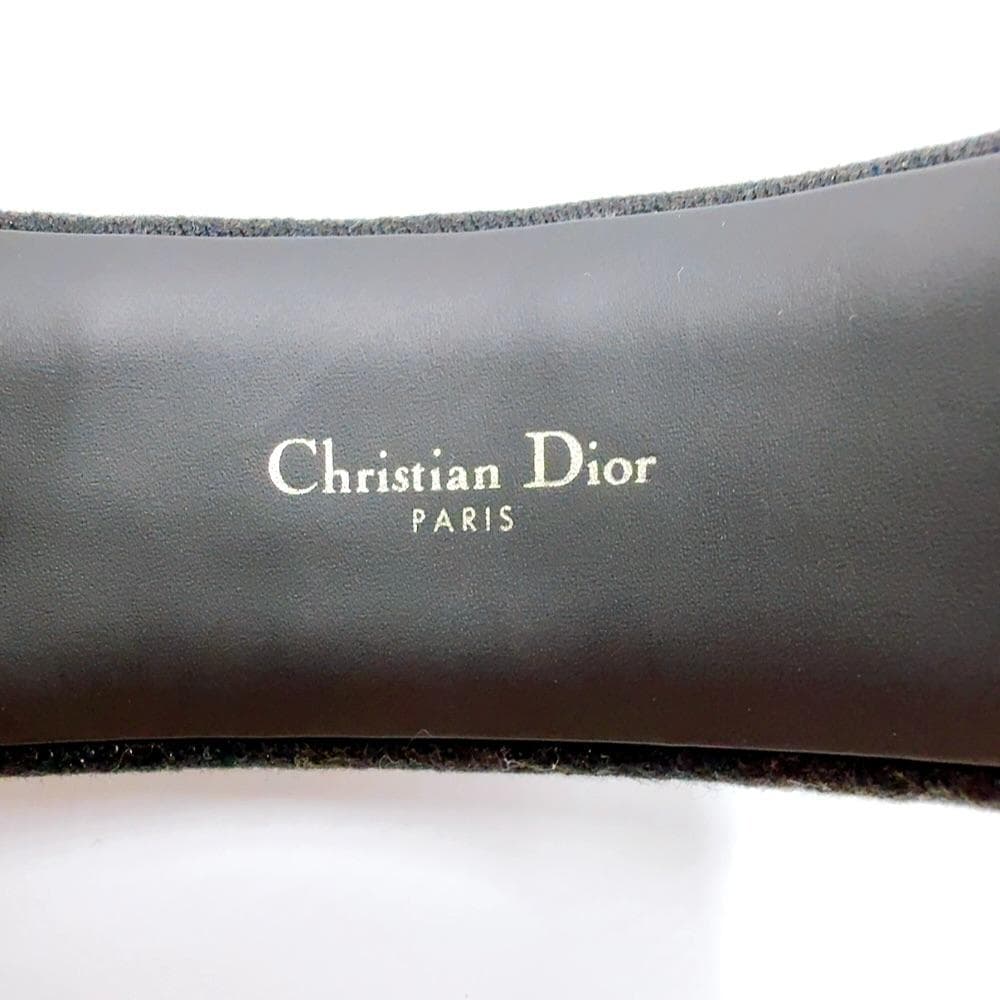 ◇クリスチャンディオール◇レザー×ファブリック/カチューシャ/ブランド