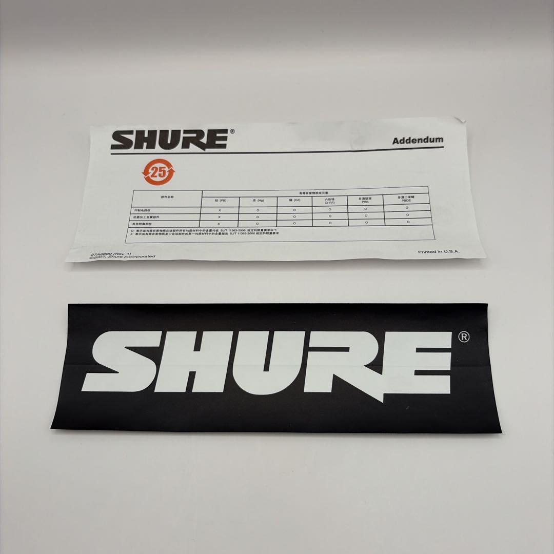 【美品】SHURE SM57 ダイナミックマイク 専用ケース・マイクスタンド付き