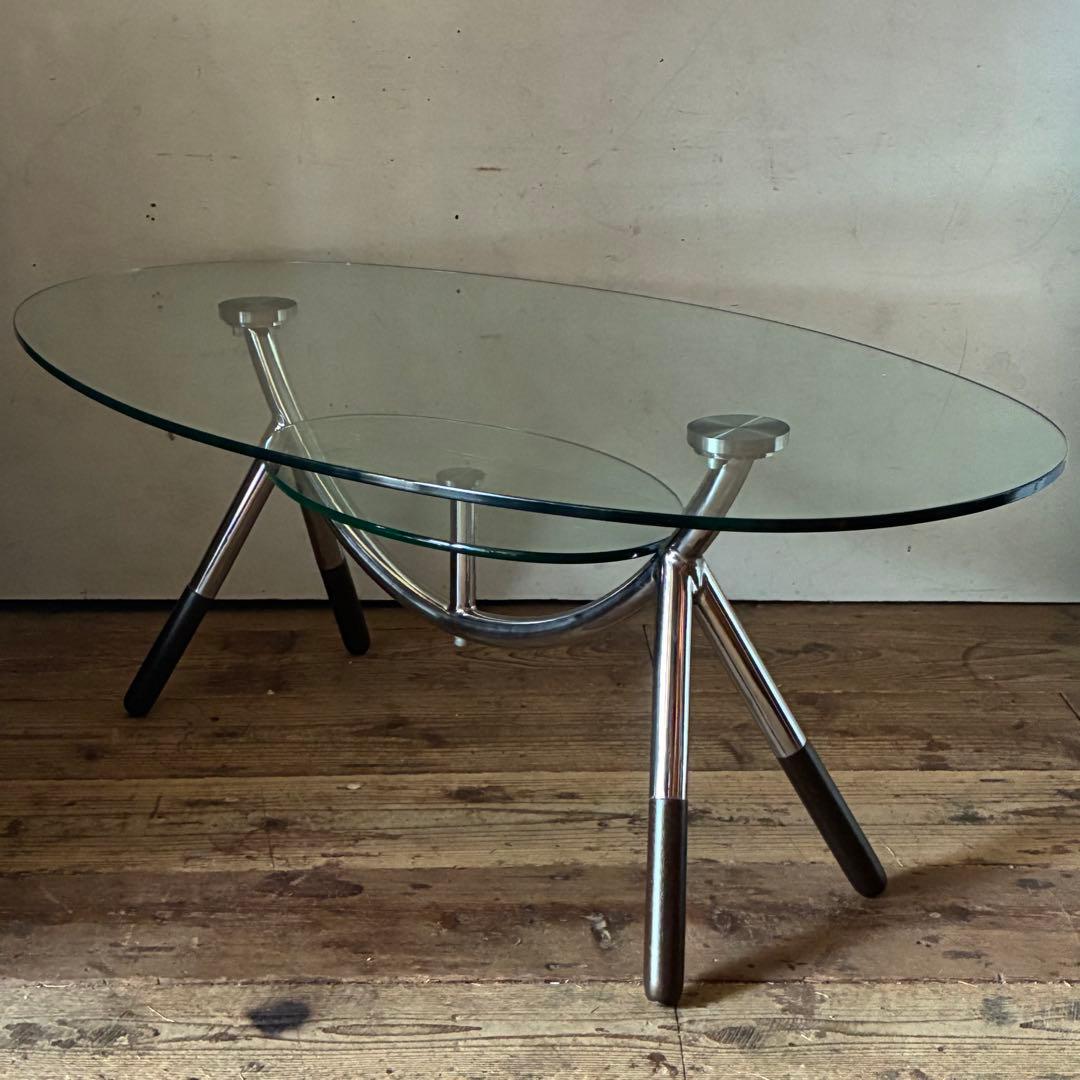 80's 90's ヴィンテージ ガラス センターテーブル