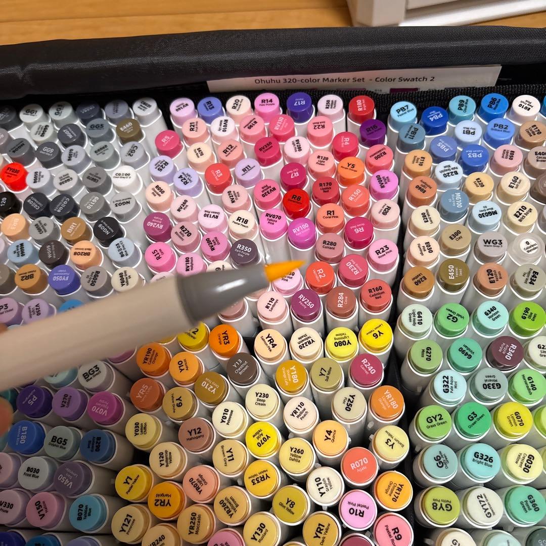 カ*氏様 Ohuhu 500色マーカーセット 文房具・事務用品