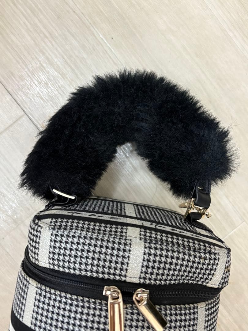 バッグ herlipto HLT Jacquard Vanity Bag silver