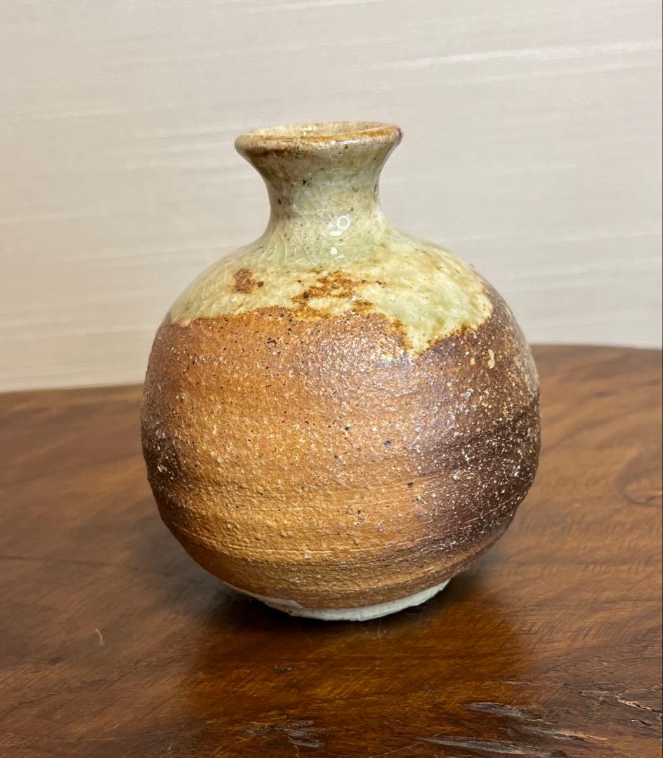 徳利 坂本俊人 伊賀 西山窯 陶器製小瓶 徳利 箱入り 青釉薬 酒津焼