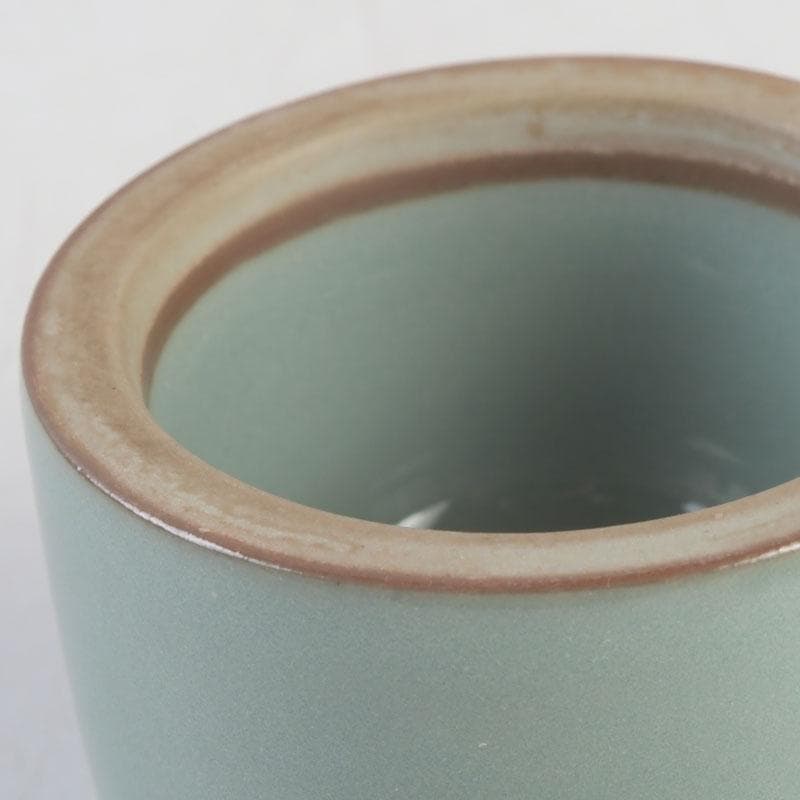 茶道具　諏訪蘇山作　青磁　桃　香合　堀内宗完（兼中斎）極め箱　V　9696