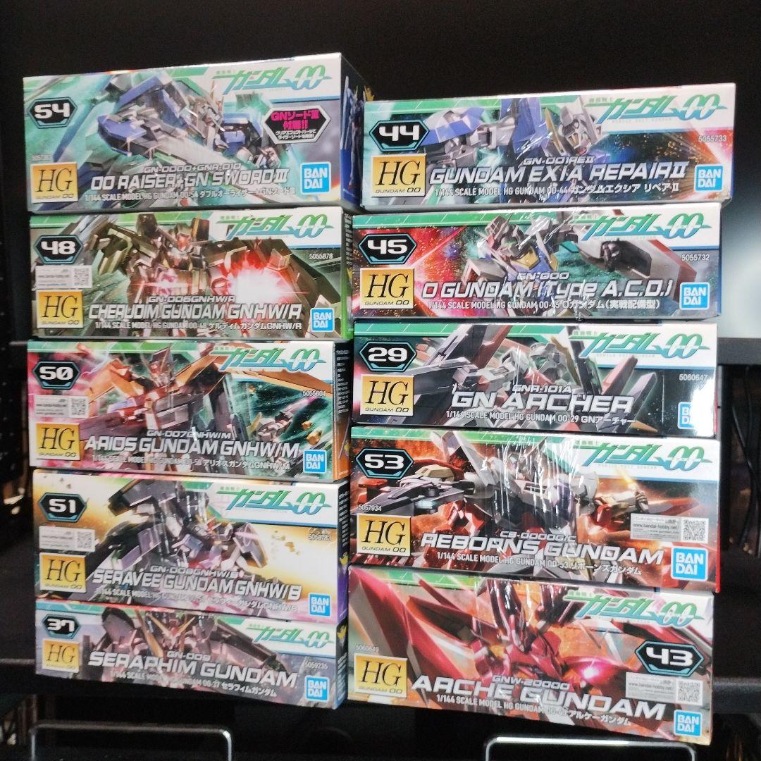 未開封新品 HG ガンダムOOセカンドシーズンより登場機体 合計10個セット 未開封新品 HG ガンダムOOセカンドシーズンより 合計10個セット 未開封新品