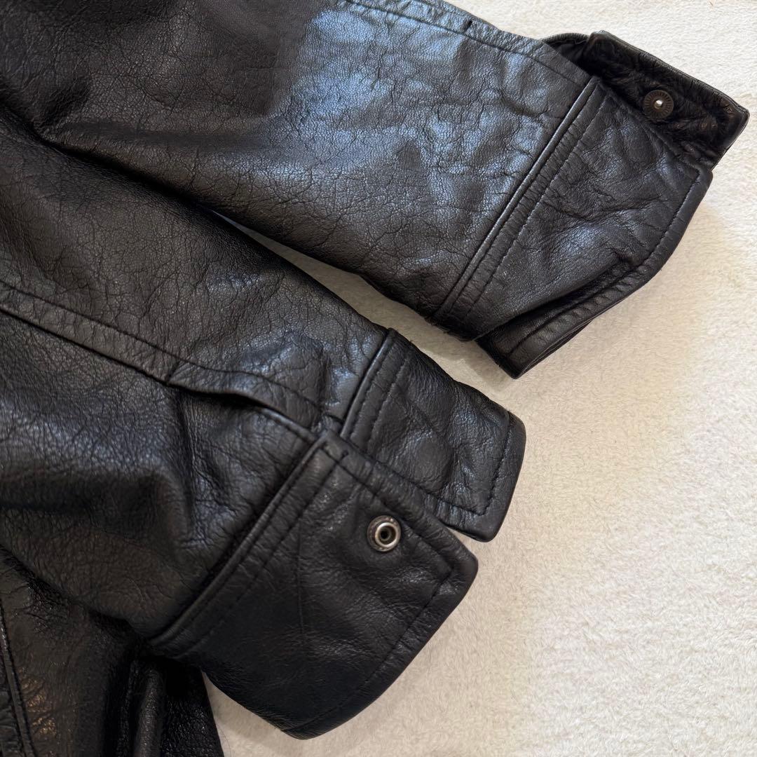 y2k japanese label gimmick leather jac