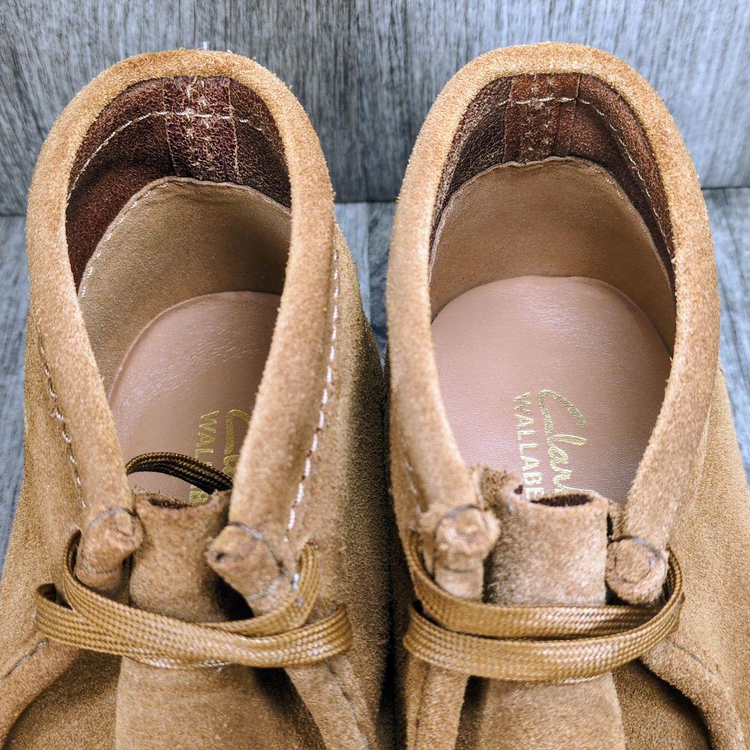 クラークス 26.0cm スエード ワラビー ブラウン Z030