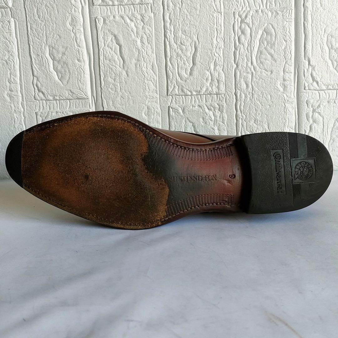 シェットランドフォックス　リーガル　モンクストラップ　ビジネス　茶色　24cm