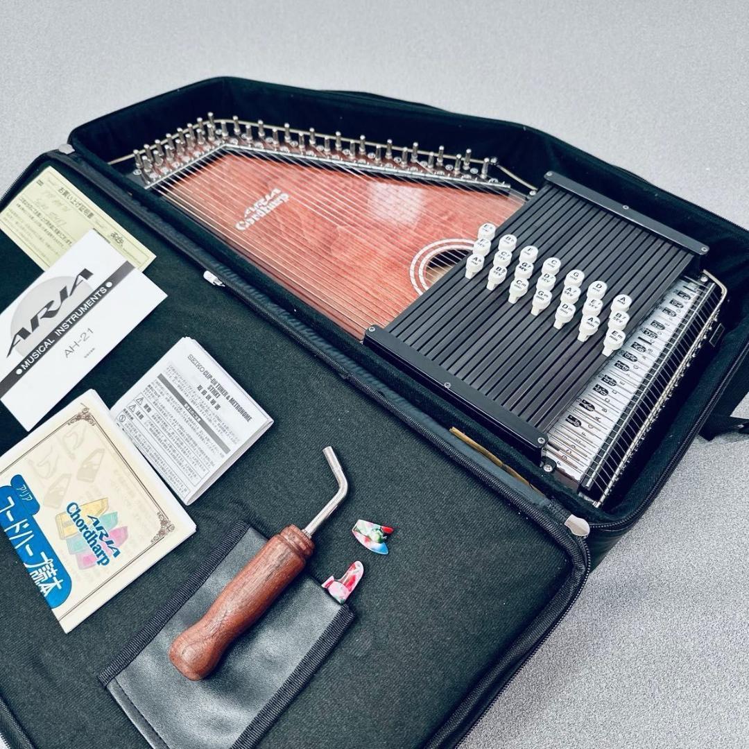 Aria コードハープ オートハープ AH-21 取説 ケース付き
