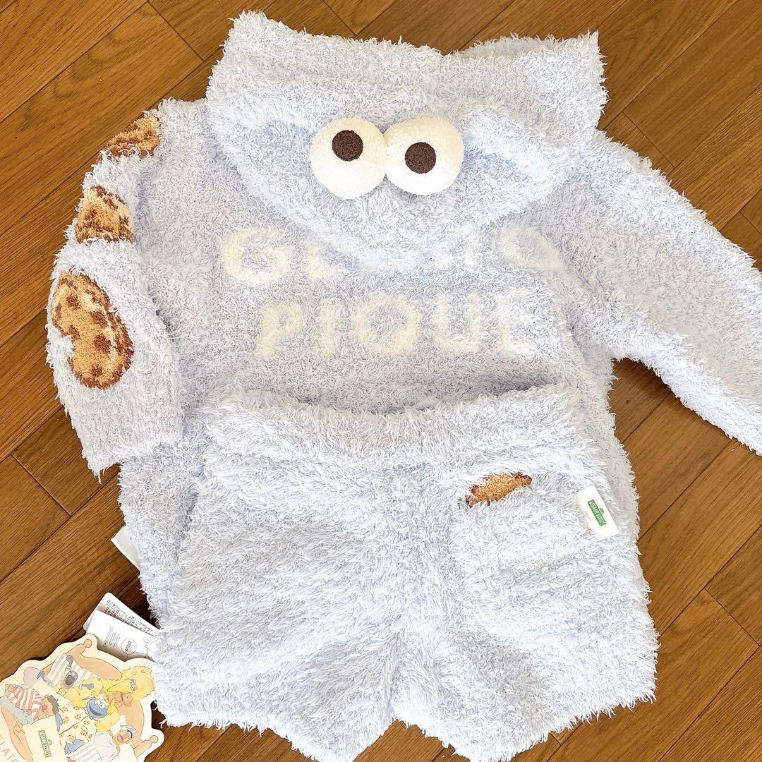 新品】ジェラピケ♡クッキーモンスター♡上下セット♡90-100cm
