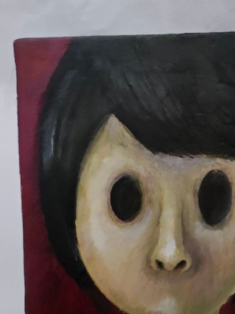 なかがわ寛奈 油彩画 「深淵がみている」