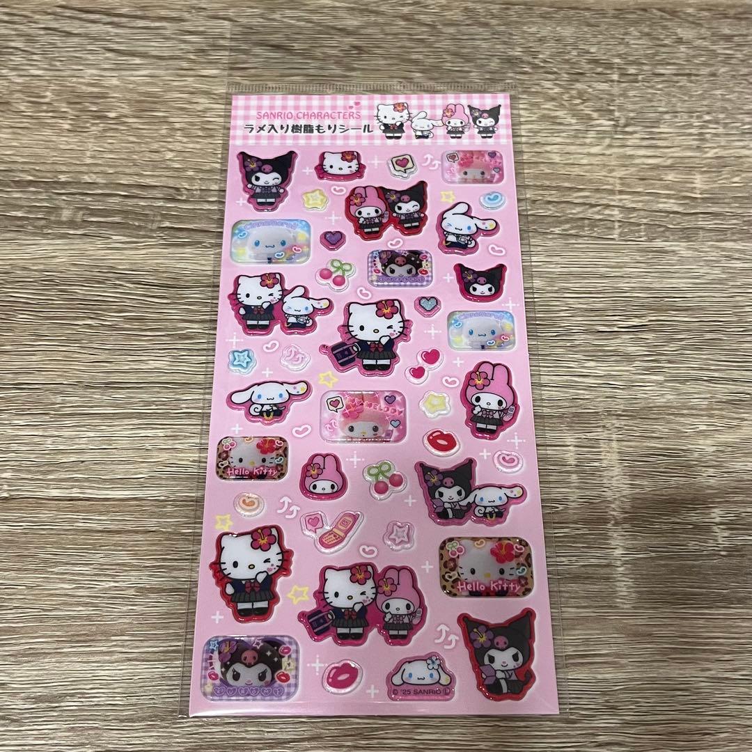 サンリオ ラメ入り樹脂もりシール 平成コギャル - メルカリ