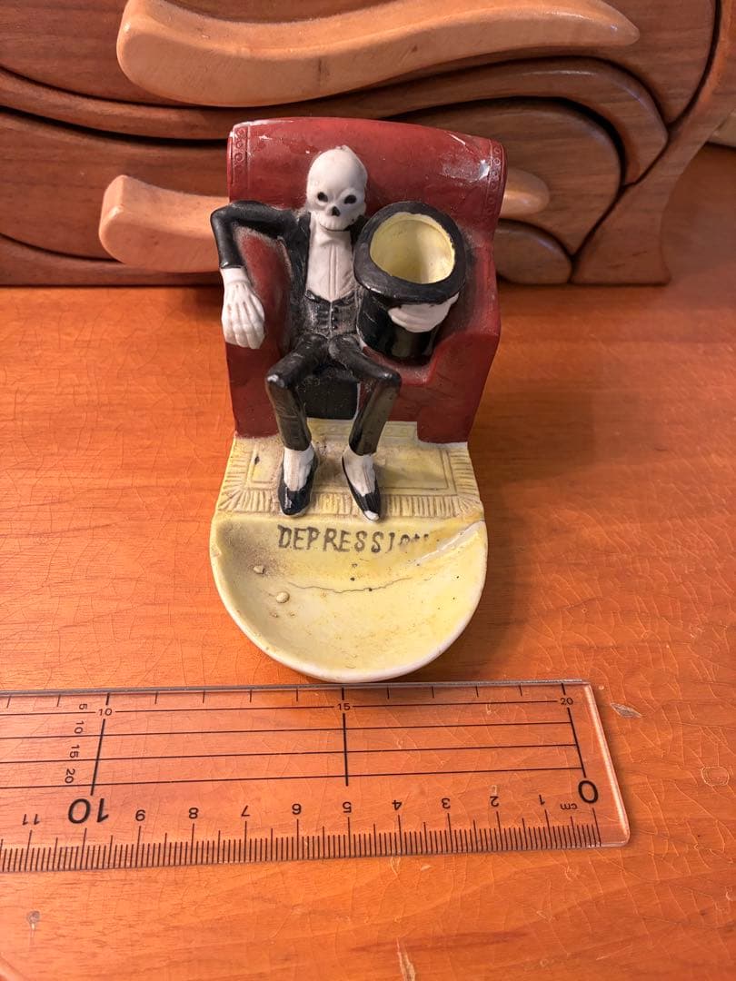 ビンテージ50s Japan スカル 髑髏 骸骨 灰皿 ネイバーフッド 死神