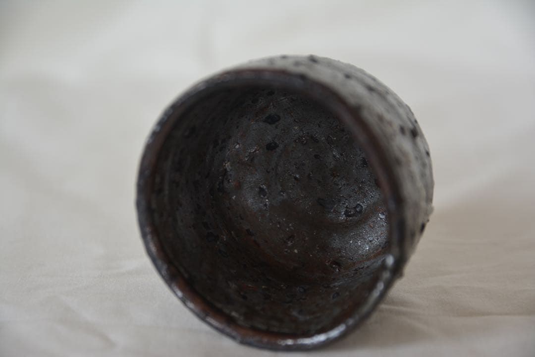 中川自然坊 唐津皮鯨 絵唐津 ぐい呑 共箱