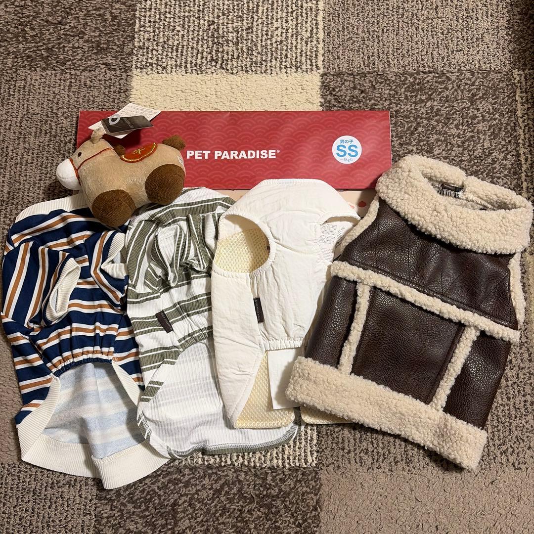 ペットパラダイス 福袋2026 男の子SSサイズ4着＋犬用おもちゃ - メルカリ