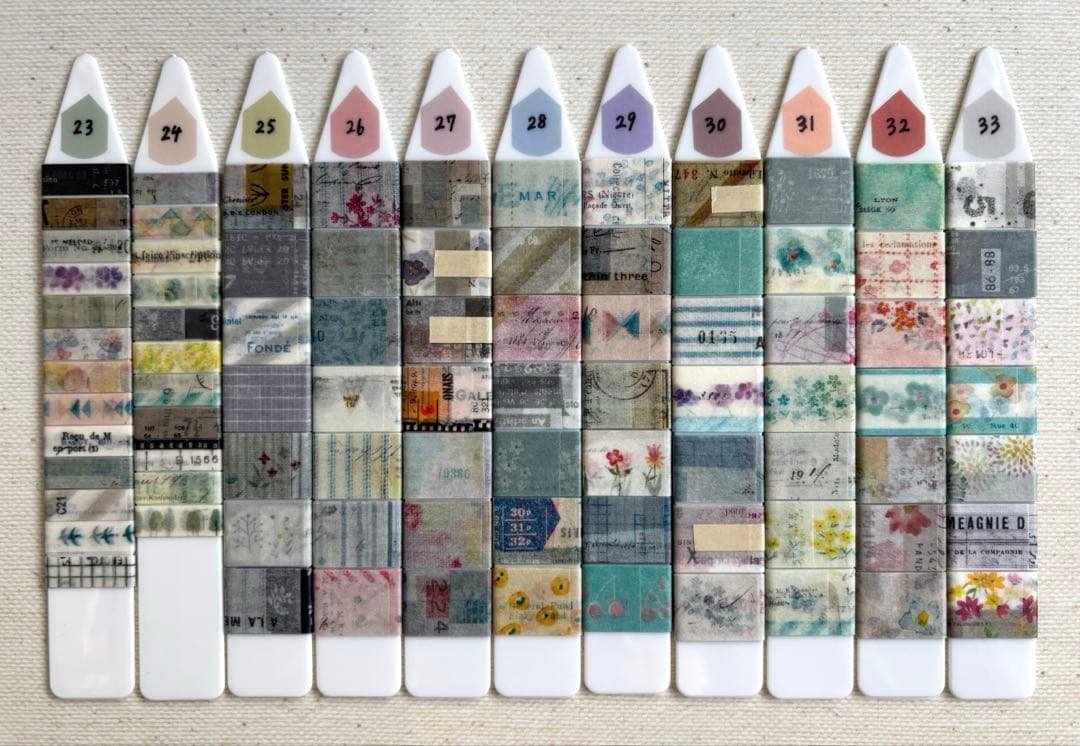 Wa☆　ヨハクマスキングテープ333種類　各約30cm　お裾分け　切り売り