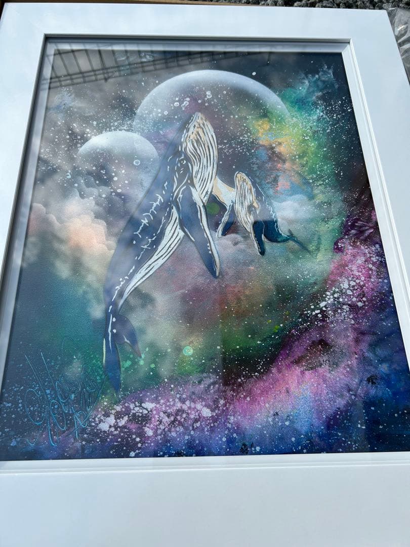 ⭐︎匿名配送スプレーアートエデンF 6サイズキャンバス白額付き