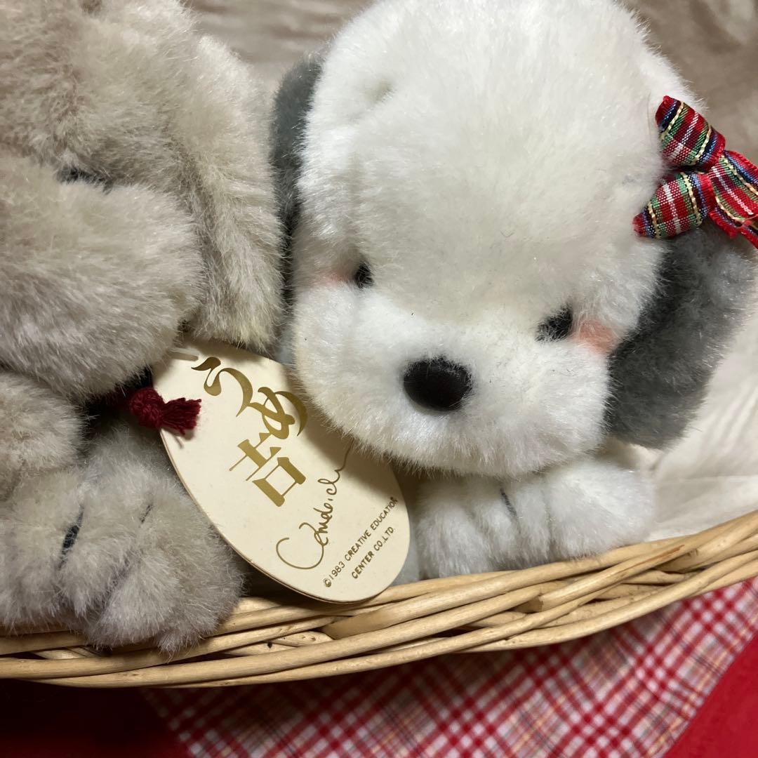 うめ吉　ぬいぐるみ　寝そべり　3体セット　中島潔　ぬいぐるみ犬　子犬