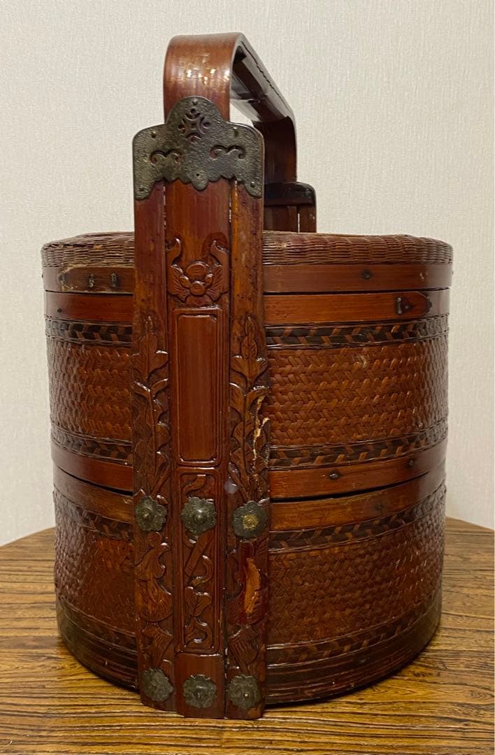 李朝中国韓国デザイン アンティーク 古美術 ヴィンテージ 骨董 カゴ 籠