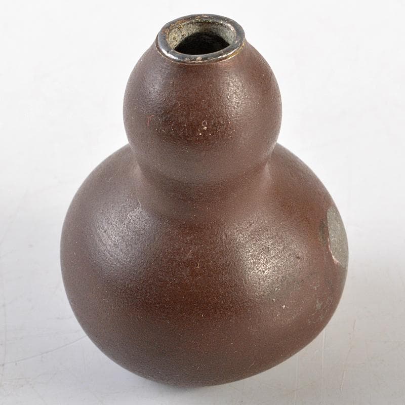 明治金工 古銅銀口 葫蘆小瓶 線香炉 M R5854 - メルカリ