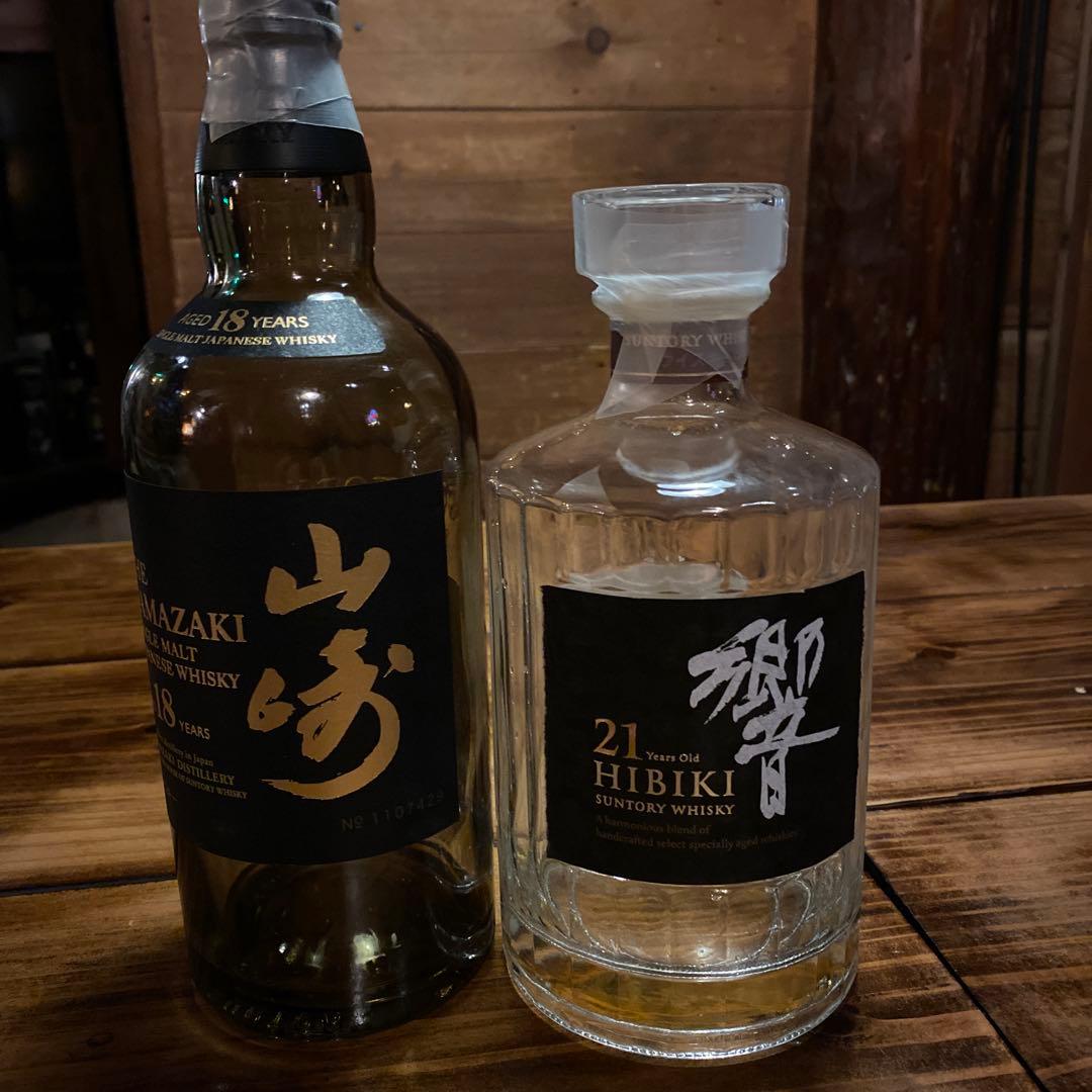 空瓶 空箱 響30年 100周年 21年 山崎18年