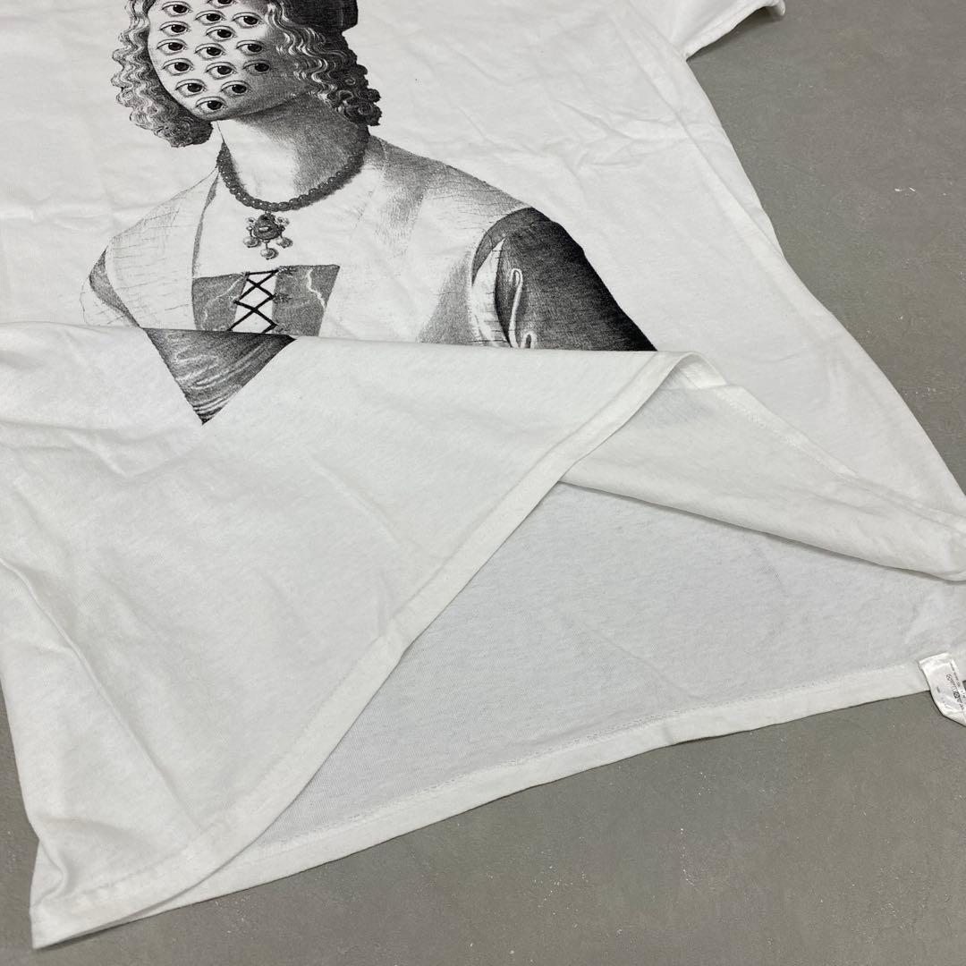 P863＊ アンダーカバー メンズ 半袖 プリント Tシャツ Lサイズ ホワイト