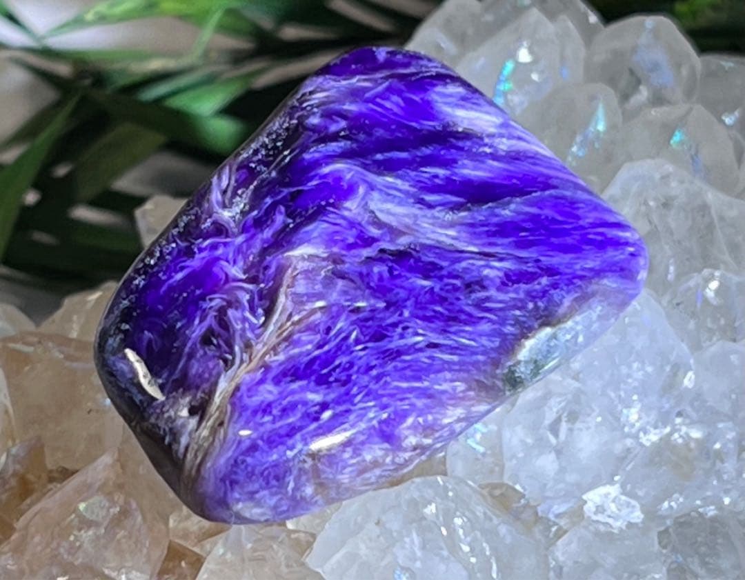 世界三大ヒーリングストーン】チャロアライト タンブル 瞑想 グラウン