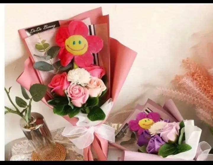 チャンキーフラワー ぬいぐるみ 花束 ギフト 韓国 オルチャン 出産祝