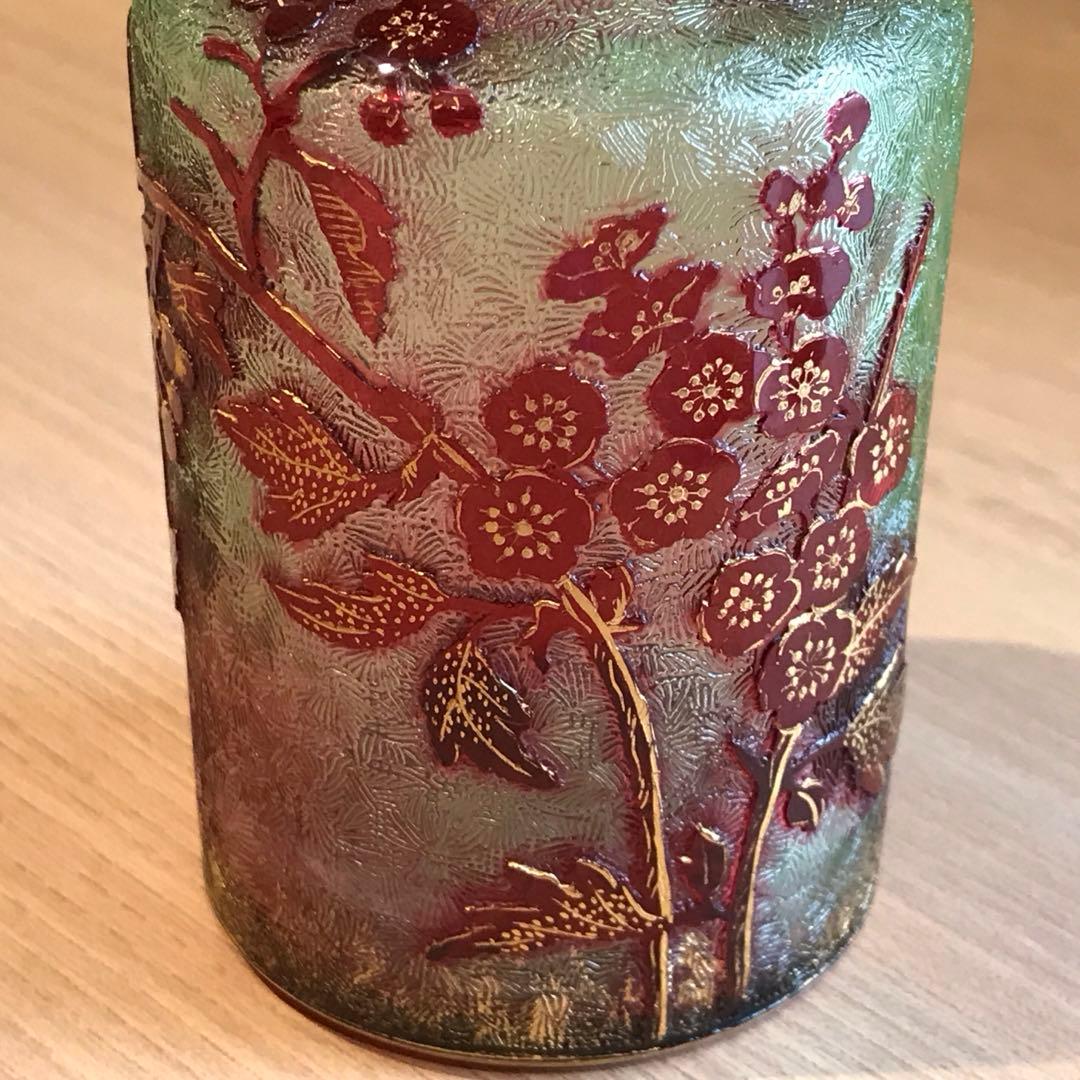 上級品稀少オールドバカラBaccaratローズヒップRosehip野薔薇香水ビン