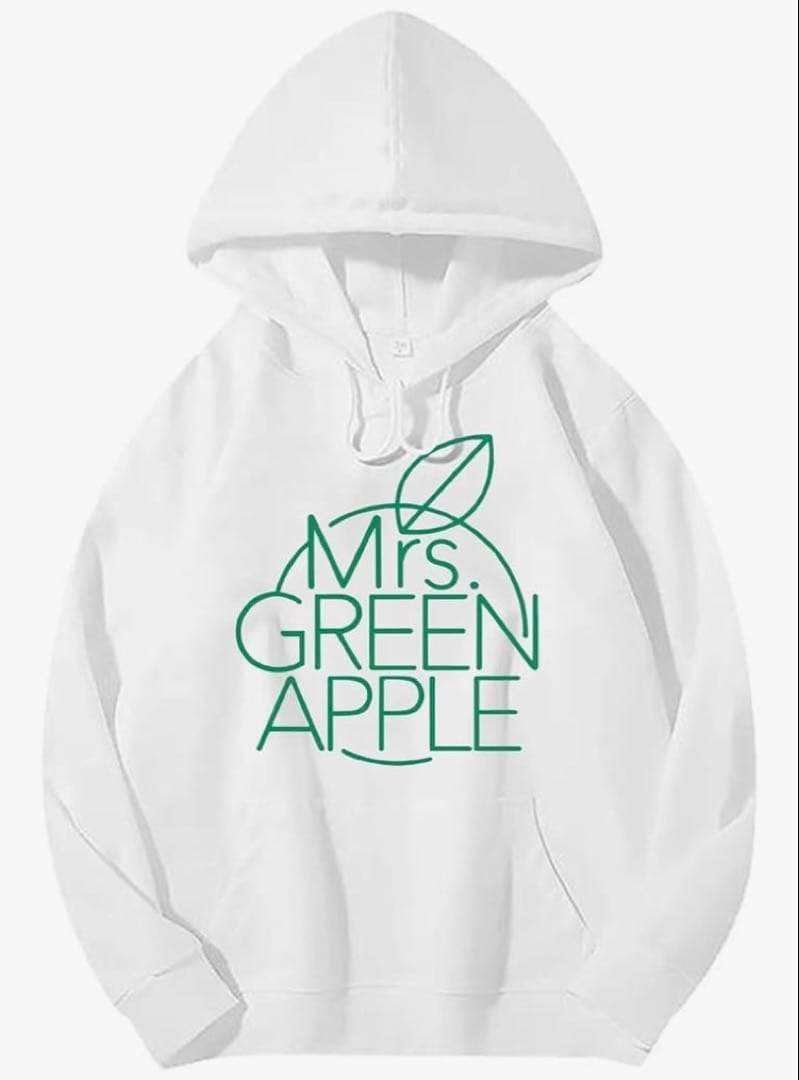 Mrs. GREEN APPLE フード付きパーカー ホワイト - メルカリ