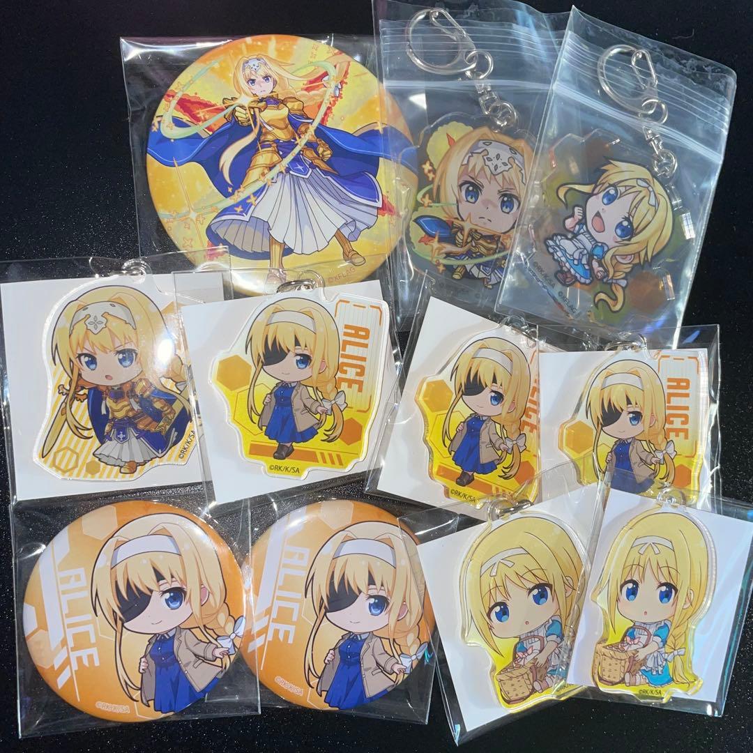 SAO ソードアート・オンライン モンスト コラボ アリス 缶バッジ アクキー