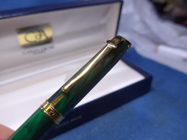 CARAN d´ACHE ボールペン ジュネーブコレクション マーブルグリーン