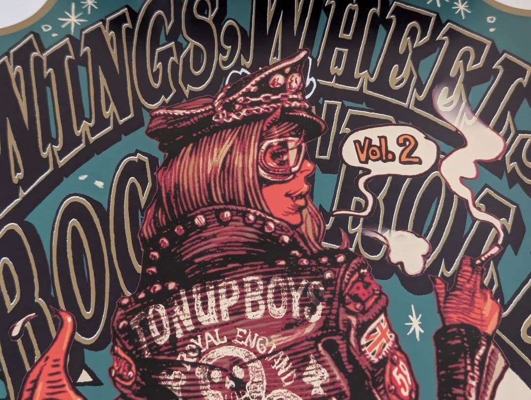 ロッキンジェリービーン オフセットプリント ポスター ミント＆ピンク